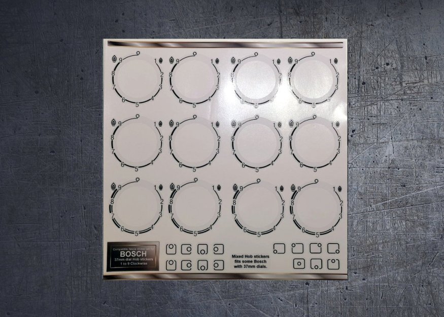 (image for) Compatible mixed hob stickers for 37mm dials. - Click Image to Close