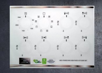 (image for) AEG 47009GO-MN compatible fascia sticker set.