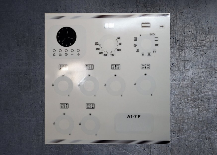 (image for) Smeg A1-7P compatible panel fascia sticker set. - Click Image to Close