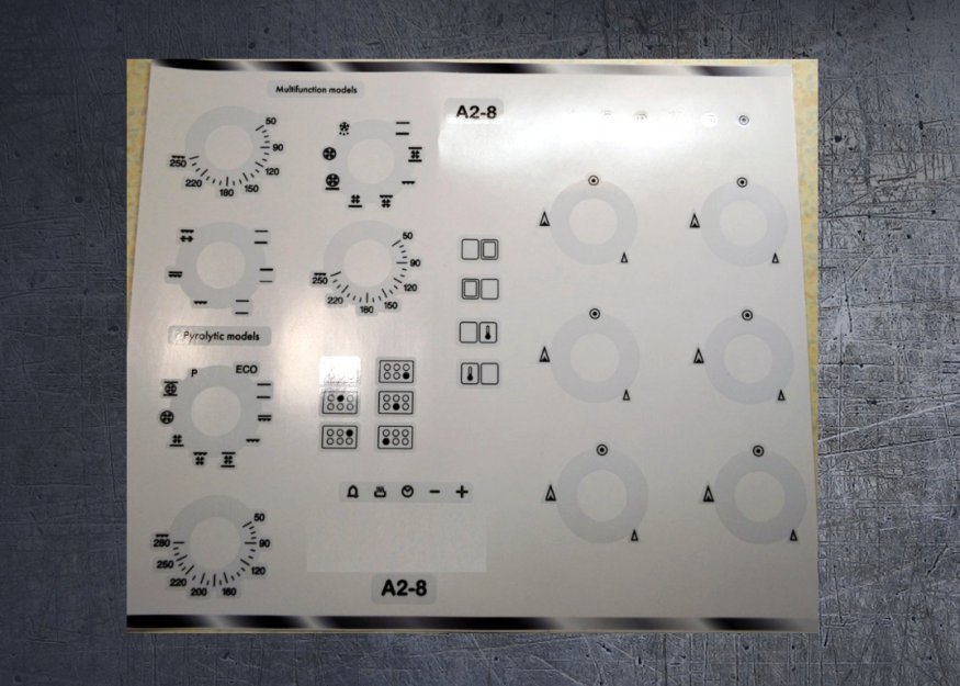 (image for) Smeg A2-8 compatible fascia sticker set - Click Image to Close