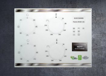 (image for) NEFF B1DCC0AN0B compatible panel fascia sticker set.