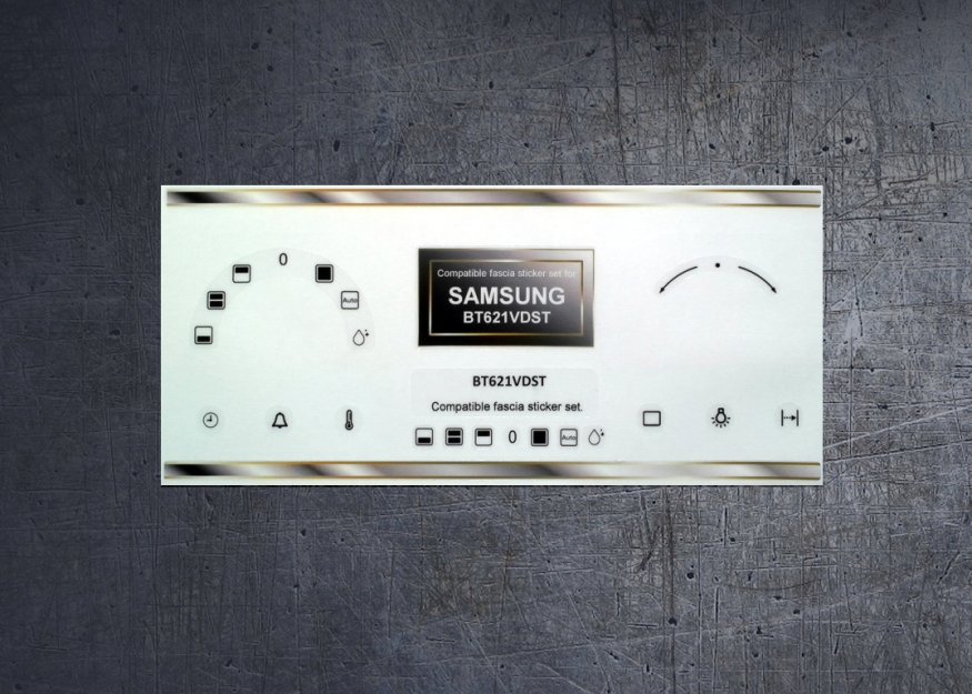 (image for) Samsung BT621VDST compatible panel fascia sticker set. - Click Image to Close