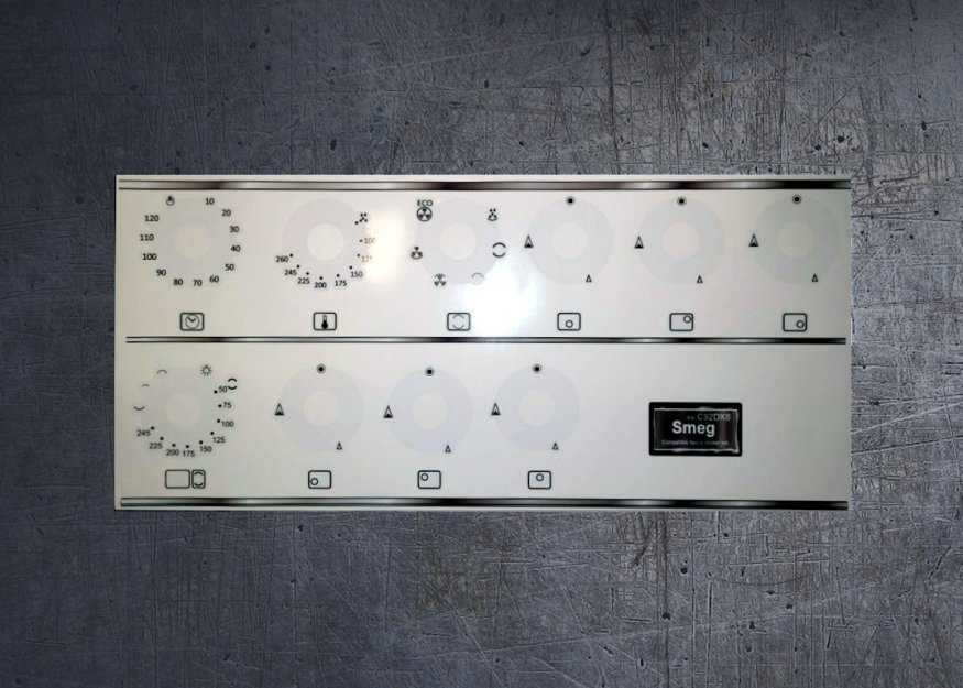 (image for) Smeg C92DX8 compatible fascia sticker set. - Click Image to Close