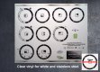 Rangemaster Classic Ceramic 110 Compatible fascia sticker set. (image for) Rangemaster Classic Ceramic 110 Compatible fascia sticker set.