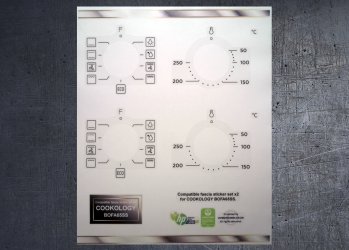 (image for) COOKOLOGY BOFA65SS Compatible fascia sticker set x2.