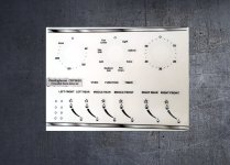 (image for) Westinghouse DSP965S compatible panel fascia sticker set.