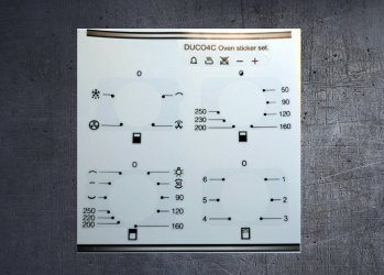(image for) Smeg DUCO4C, DO4SS-5 compatible fascia sticker set.