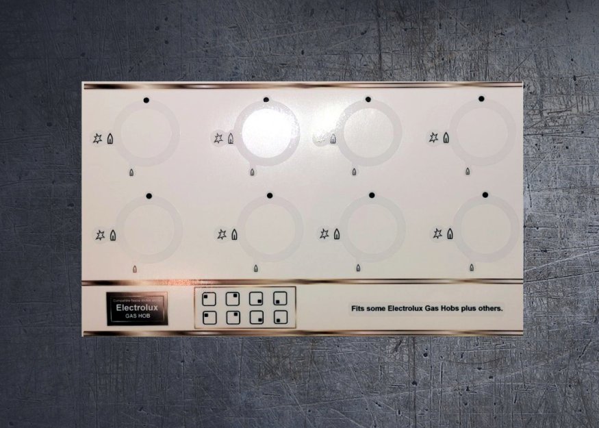 (image for) Electrolux compatible gas hob sticker set. - Click Image to Close