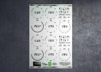 (image for) Frigidaire FCRE305CAW plus others compatible fascia sticker set.