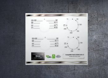 (image for) MIELE H4171, H4271 Compatible fascia sticker set.