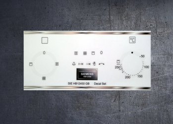 (image for) Siemens SIE HB12450 GB compatible fascia sticker set.