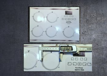 (image for) Bosch HD17282U/01 compatible fascia sticker set, 57mm dials.