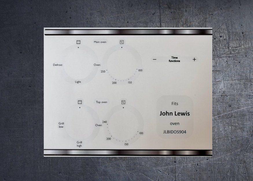 (image for) John Lewis JLBIDOS904 Compatible fascia sticker set. - Click Image to Close