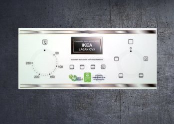 (image for) IKEA LAGAN OV3 oven compatible fascia sticker set.
