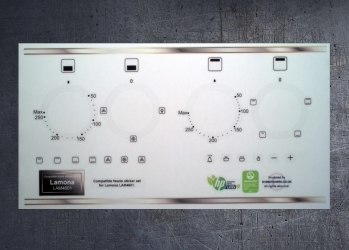 Lamona LAM4601 compatible panel fascia sticker set. (image for) Lamona LAM4601 compatible panel fascia sticker set.