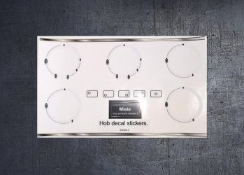 (image for) Miele Gas Hob Type 2 Compatible fascia sticker set.