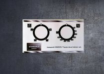 (image for) Newworld NW602V black compatible panel fascia sticker set.