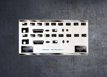 (image for) Rangemaster professional deluxe type 2 fascia sticker set.