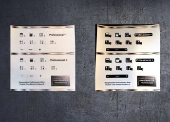 (image for) Rangemaster+ 60cm electric compatible fascia stickers.