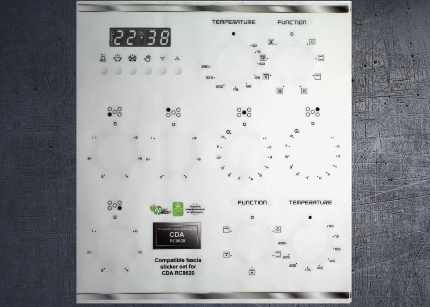 (image for) CDA RC9620 Compatible fascia sticker set. - Click Image to Close