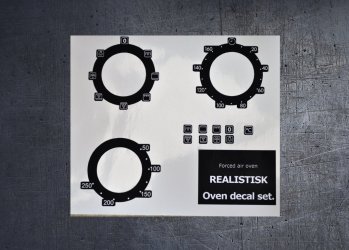 (image for) IKEA REALISTIK Forced air compatible panel fascia sticker set.