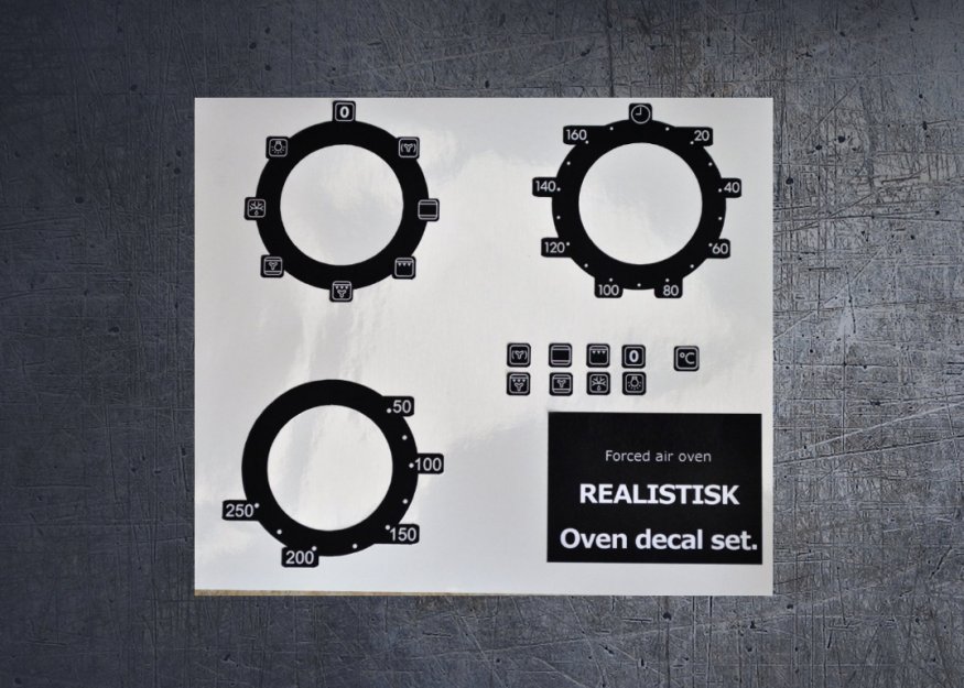 (image for) IKEA REALISTIK Forced air compatible panel fascia sticker set. - Click Image to Close