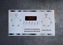 (image for) Econolux (myappliances) Art28744, Ref28744 compatible panel fascia sticker set.