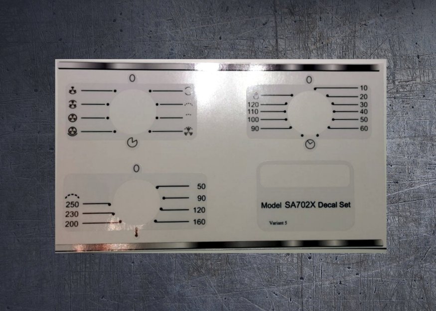 (image for) Smeg SA702X compatible panel fascia sticker set. - Click Image to Close