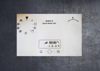 (image for) Hotpoint Oven SD 89 E X compatible fascia sticker set.