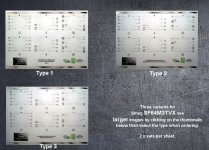 Smeg SF64M3TVX compatible fascia sticker set x2, all variants. (image for) Smeg SF64M3TVX compatible fascia sticker set x2, all variants.