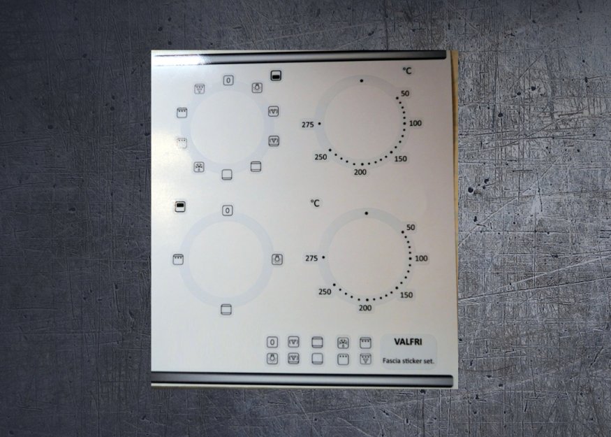 (image for) Ikea Valfri compatible oven fascia sticker set. - Click Image to Close