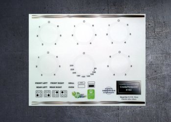 (image for) Hotpoint X153E compatible sticker set.