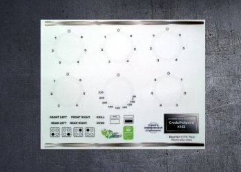 (image for) Creda Hotpoint X153E compatible sticker set.